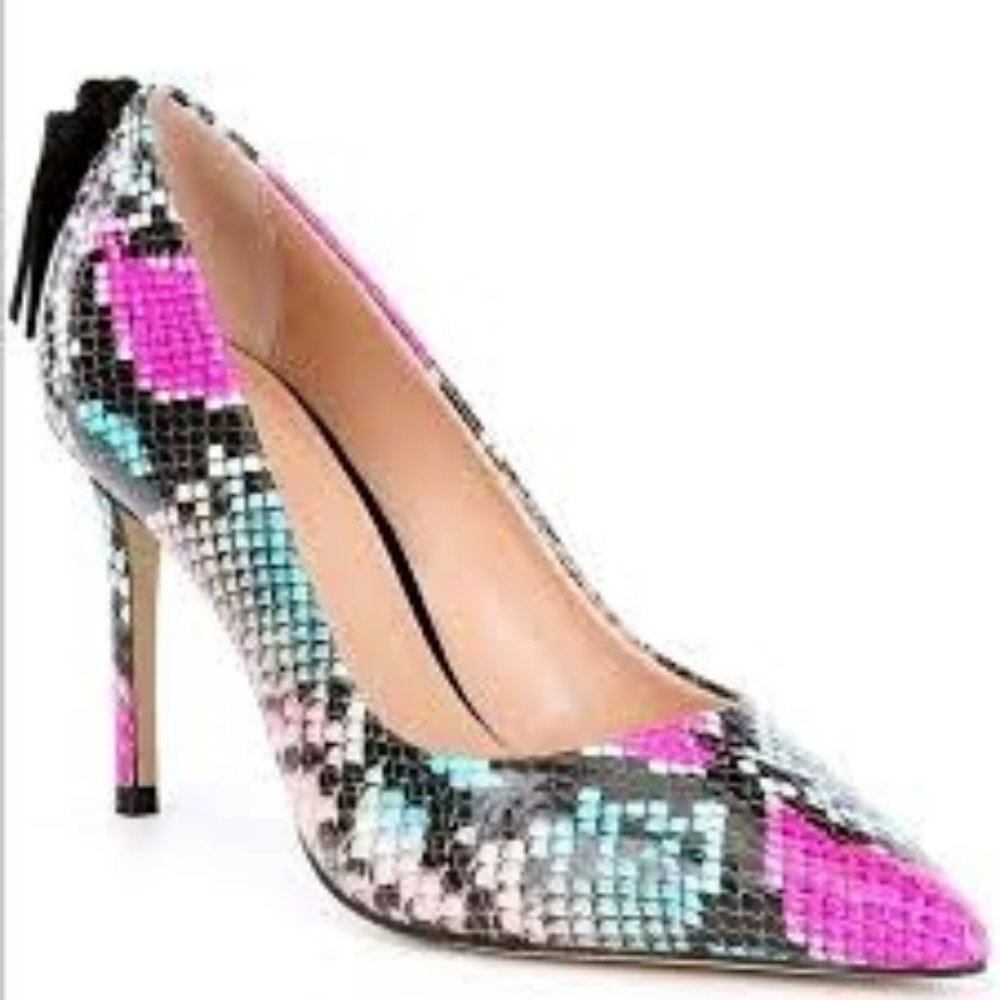 Carvela Kurt Geiger Multicolor Snake Print Pumps